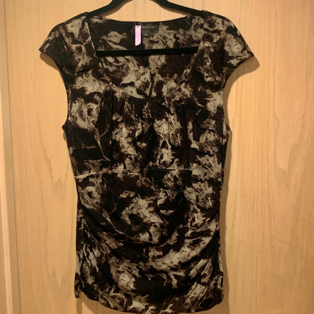 Classiques Entier silk cap sleeved work blouse